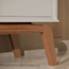 Balcao Buffet Paris 4 Portas 164 cm Off White Nature Tebar