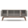 Balcao Buffet Paris 4 Portas 164 cm Off White Nature Tebar