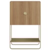 Balcao Cafe Bar Organico 2 Portas 90 cm 28069 Hanover Dourado Artesano