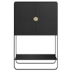 Balcao Cafe Bar Organico 2 Portas 90 cm 28069 Nero Preto Artesano