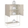 Balcao Cafe Bar Organico 2 Portas 90 cm 28069 Off White Artesano