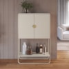 Balcao Cafe Bar Organico 2 Portas 90 cm 28069 Off White Artesano