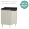 Balcao Canto Obliquo Tampo MDF Kali 12222 Bianco Toq Bianco Toq Nicioli