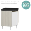 Balcao Canto Obliquo Tampo MDF Kali 12222 Bianco Toq Branco Uv Nicioli