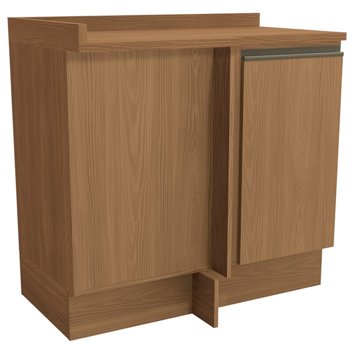 Balcao Canto Reto Com Tampo 1P 98 cm Maxxi G748 Canela Kappesberg