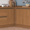 Balcao Canto Reto Com Tampo 1P 98 cm Maxxi G748 Canela Kappesberg