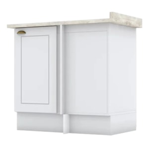 Balcao Canto Reto Com Tampo 84 cm Americana Branco Calcare Henn Balcao Canto Reto Com Tampo 84 cm Americana Branco Calcare Henn