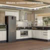 Balcao Com Tampo 1 Porta 40 cm MDF 12218 Bianco Toq Bianco Toq Nicioli