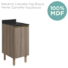 Balcao Com Tampo 1 Porta 40 cm MDF 12218 Carvalho Toq Carvalho Toq Nicioli