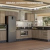 Balcao Com Tampo 1 Porta 40 cm MDF 12218 Carvalho Toq Carvalho Toq Nicioli
