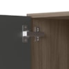 Balcao Com Tampo 1 Porta 40 cm MDF 12218 Carvalho Toq Chumbo Nicioli