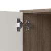 Balcao Com Tampo 1 Porta 40 cm MDF 12218 Carvalho Toq Off White Cetim Nicioli
