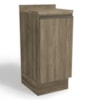 Balcao Com Tampo 1 Porta 40 cm MDP Maxxi G741 Nogal Kappesberg