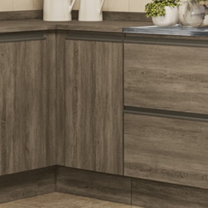 Balcao Com Tampo 1 Porta 40 cm MDP Maxxi G741 Nogal Kappesberg