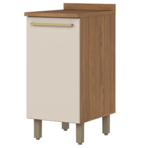 Balcao Com Tampo 1 Porta 40 cm Requinte Nature Areia Henn