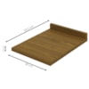 Balcao Com Tampo 1 Porta 40 cm Requinte Nature Areia Henn