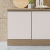 Balcao Com Tampo 1 Porta 58 cm 12539 Etti Carvalho Oak Off White PLN