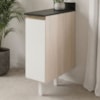 Balcão Com Tampo 1 Porta MDF 20 cm Kali 1679622 Bianco TOQ Branco Nicioli