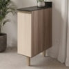 Balcão Com Tampo 1 Porta MDF 20 cm Kali 1679622 Carvalho TOQ Bianco Nicioli
