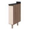 Balcão Com Tampo 1 Porta MDF 20 cm Kali 1679622 Carvalho TOQ Off White Nicioli