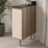 Balcão Com Tampo 1 Porta MDF 20 cm Kali 1679622 Carvalho TOQ Off White Nicioli