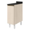 Balcão Com Tampo 1 Porta MDF 30 cm Kali 1221722 Bianco TOQ Nicioli