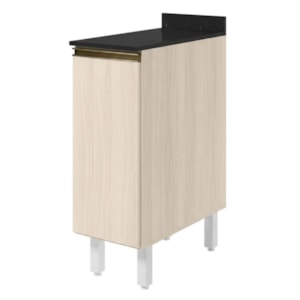 Balcão Com Tampo 1 Porta MDF 30 cm Kali 1221722 Bianco TOQ Nicioli