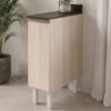 Balcão Com Tampo 1 Porta MDF 30 cm Kali 1221722 Bianco TOQ Nicioli