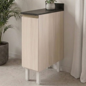 Balcão Com Tampo 1 Porta MDF 30 cm Kali 1221722 Bianco TOQ Nicioli