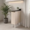 Balcão Com Tampo 1 Porta MDF 30 cm Kali 1221722 Bianco TOQ Nicioli