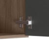 Balcão Com Tampo 1 Porta MDF 30 cm Kali 1221722 Carvalho TOQ Chumbo Nicioli