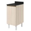 Balcão Com Tampo 1 Porta MDF 40 cm Kali 1221822 Bianco TOQ Nicioli