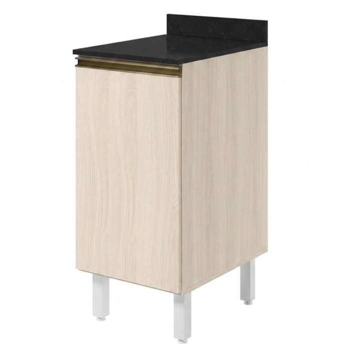 Balcão Com Tampo 1 Porta MDF 40 cm Kali 1221822 Bianco TOQ Nicioli