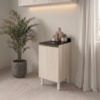 Balcão Com Tampo 1 Porta MDF 40 cm Kali 1221822 Bianco TOQ Nicioli