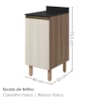 Balcão Com Tampo 1 Porta MDF 40 cm Kali 1221822 Carvalho TOQ Bianco Nicioli