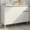 Balcao Com Tampo 105 cm Vanessa Branco REAJL Moveis
