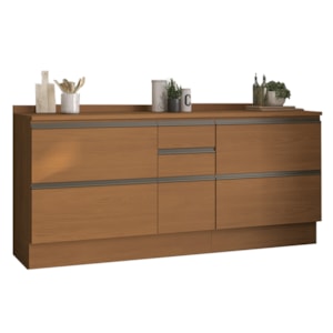 Balcao com Tampo 120 cm e Balcao com Tampo 80 cm Maxxi Canela Kappesberg