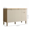 Balcao Com Tampo 120 cm MDF Vert Plus Freijo Soft KTP