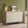 Balcao Com Tampo 120 cm MDF Vert Plus Freijo Soft KTP