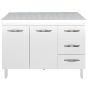 Balcao Com Tampo 120cm 9110x9300 Branco Mobbs Balcao Com Tampo 120cm 9110x9300 Branco Mobbs