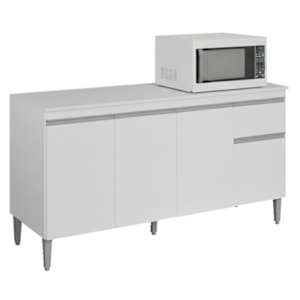 Balcao Com Tampo 150 cm Tatiane Branco REAJL Moveis