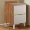Balcao Com Tampo 1P 1G 60 cm MDF Proenca Nogueira Nude Prime Demartez