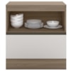 Balcao Com Tampo 1P 1G 80 cm 12538 Etti Carvalho Oak Off White Pnl