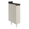 Balcao com Tampo 1P 20cm MDF Kali 16796 Bianco Toq Bianco Toq Nicioli
