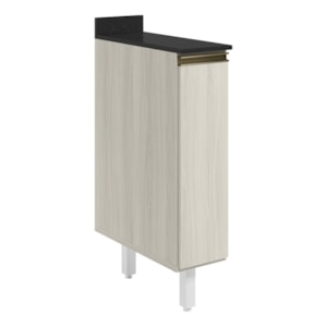 Balcao com Tampo 1P 20cm MDF Kali 16796 Bianco Toq Bianco Toq Nicioli