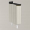 Balcao com Tampo 1P 20cm MDF Kali 16796 Bianco Toq Bianco Toq Nicioli