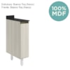 Balcao com Tampo 1P 20cm MDF Kali 16796 Bianco Toq Bianco Toq Nicioli
