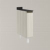 Balcao com Tampo 1P 20cm MDF Kali 16796 Bianco Toq Bianco Toq Nicioli