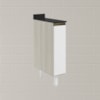 Balcao com Tampo 1P 20cm MDF Kali 16796 Bianco Toq Branco Uv Nicioli