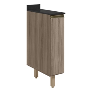 Balcao com Tampo 1P 20cm MDF Kali 16796 Carvalho Toq Carvalho Toq Nicioli